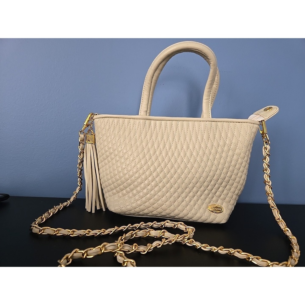 Koschi shoulder handbag Tan Beige bag size 10" x 6"